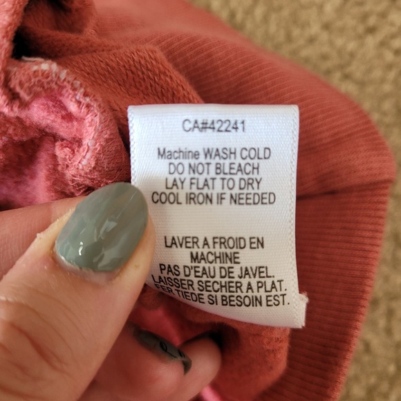 Young, Fabulous, & Broke Hoodie Women's Terra Cotta Ombre‎ Cowl Neck Size Medium - Picture 10 of 10